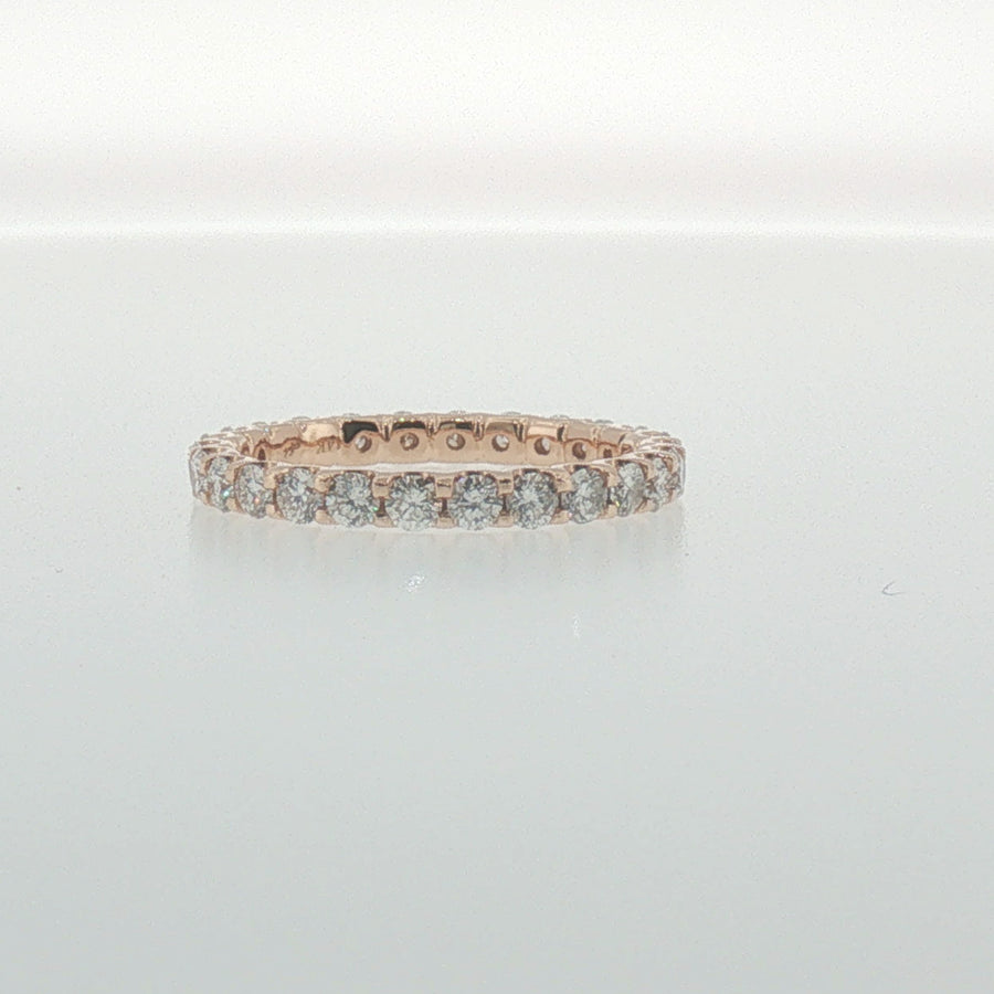 Diamond Eternity Ring in Rose Gold