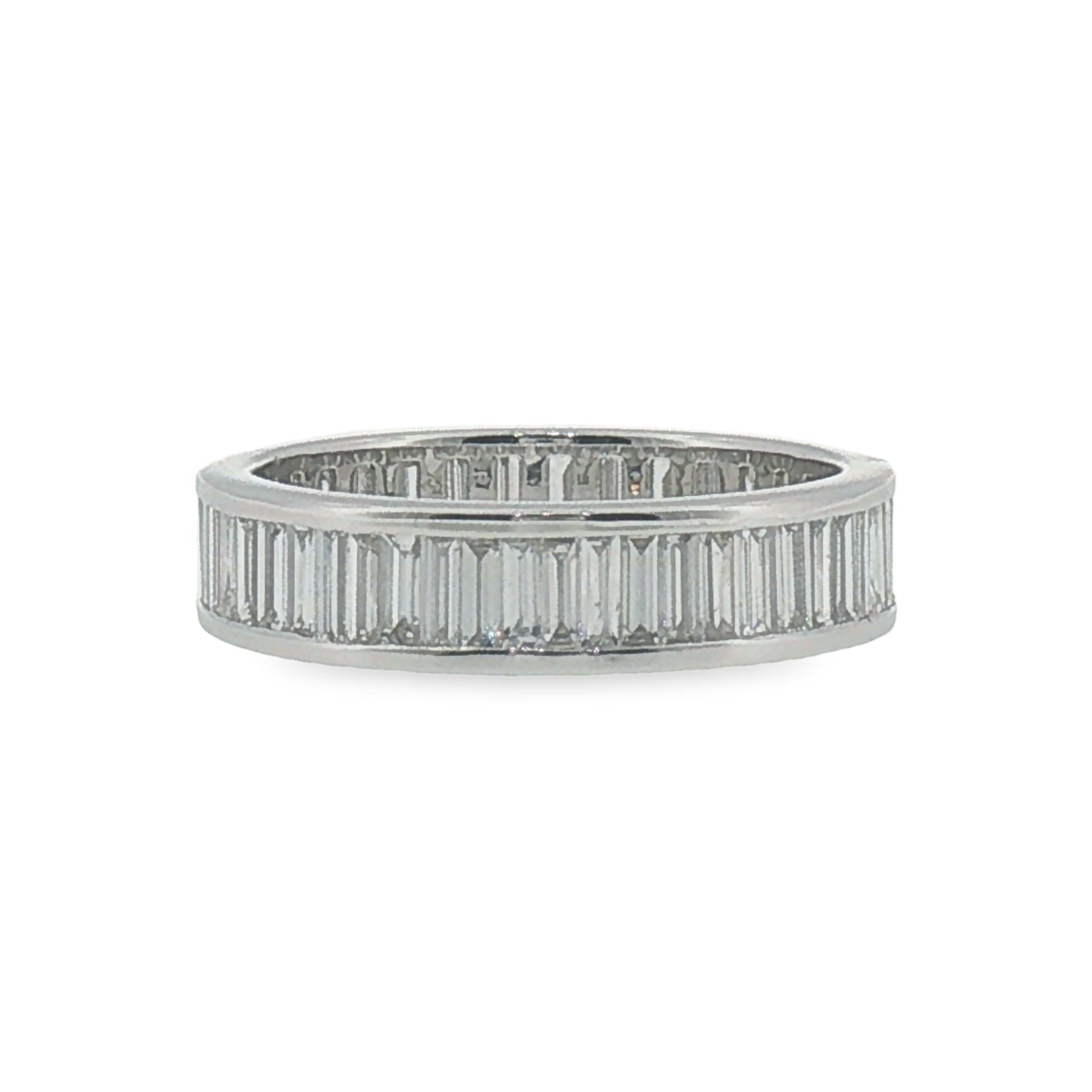 Baguette Diamond Eternity Ring in White Gold