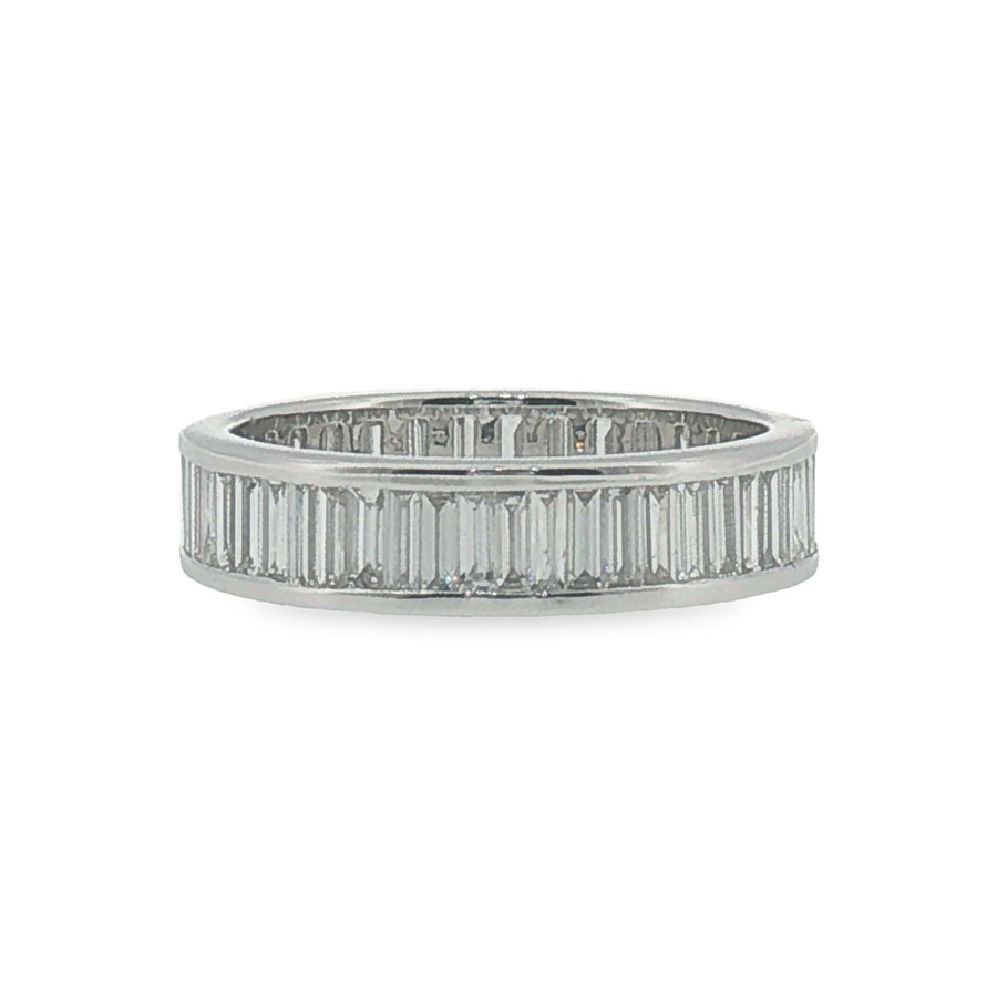 Baguette Diamond Eternity Ring in White Gold