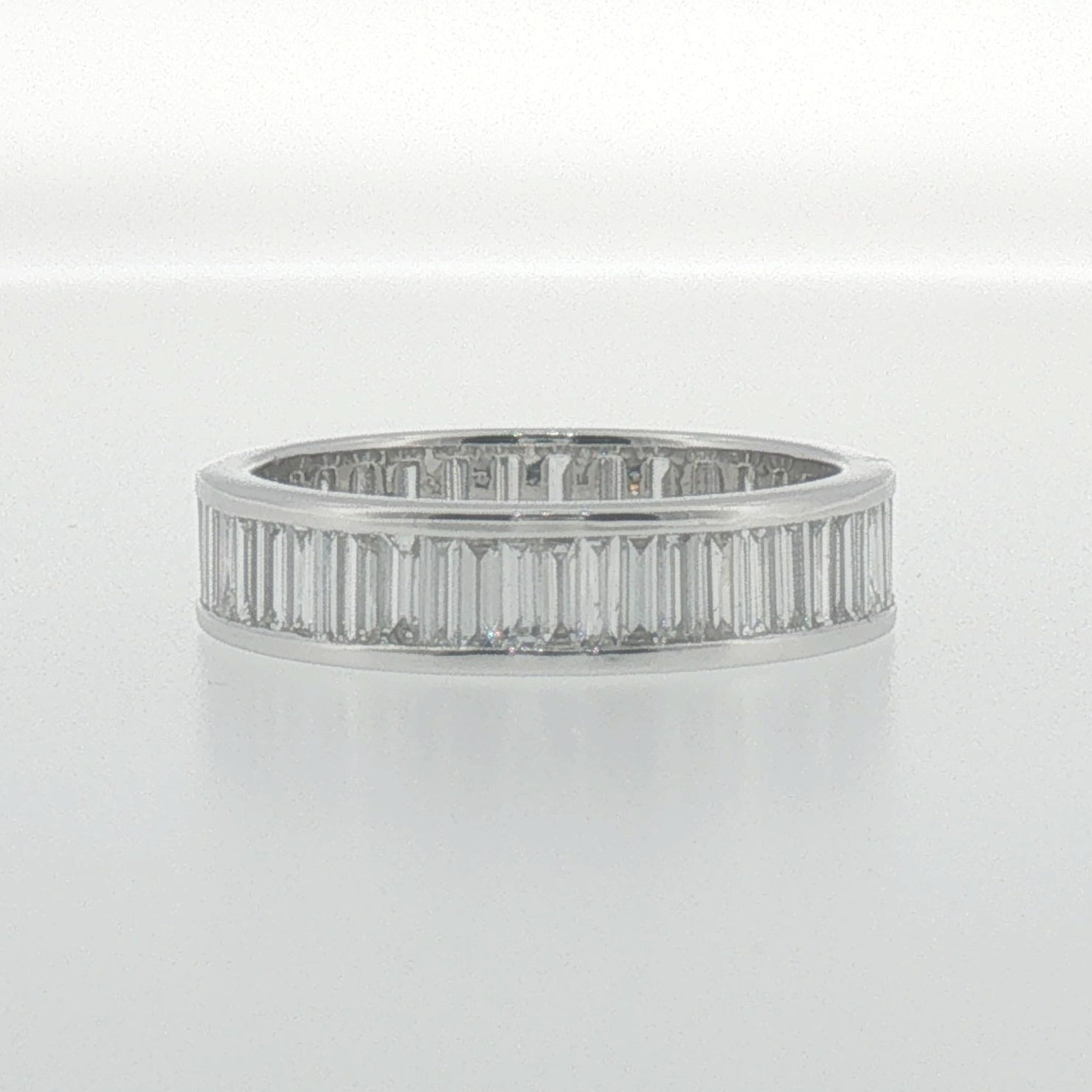 Baguette Diamond Eternity Ring in White Gold