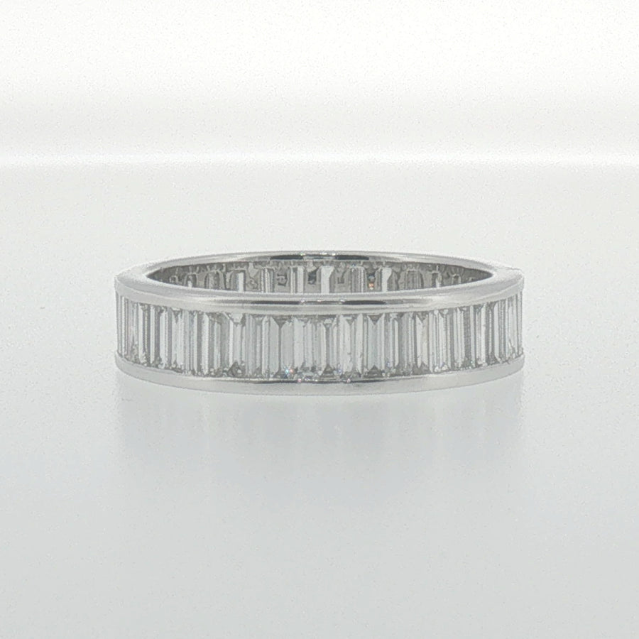 Baguette Diamond Eternity Ring in White Gold