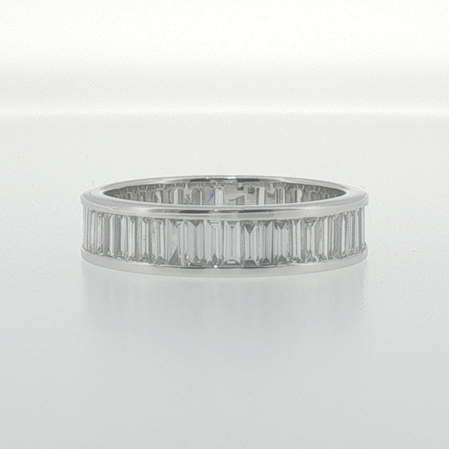 Baguette Diamond Eternity Ring in White Gold