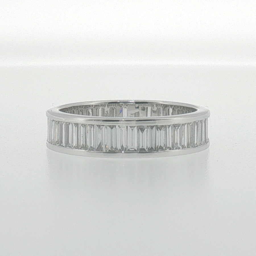 Baguette Diamond Eternity Ring in White Gold