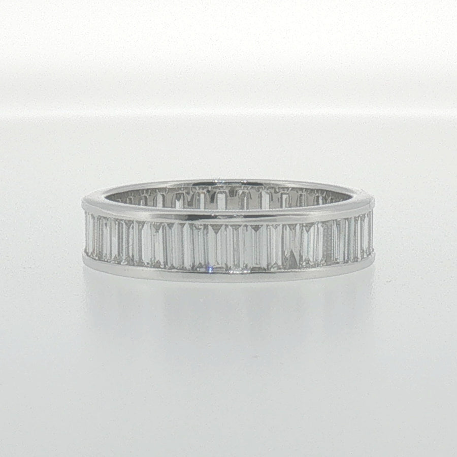 Baguette Diamond Eternity Ring in White Gold