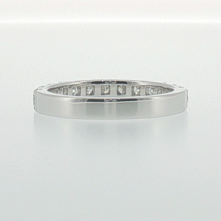 White Gold Diamond 'U' Prong Band