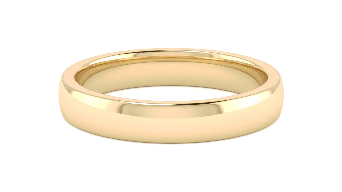 Classic Polished 6mm Wedding Band in 14K Yellow Gold, studio