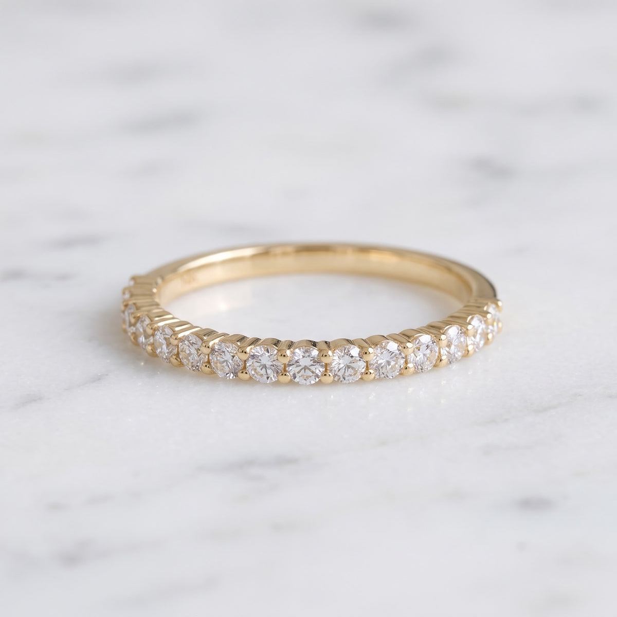 0.34 ct Diamond Eternity Band Ring in 14K Yellow Gold