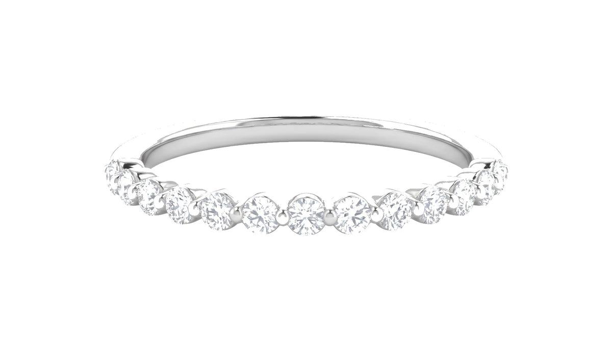 Diamond Eternity Ring in 14K White Gold, studio
