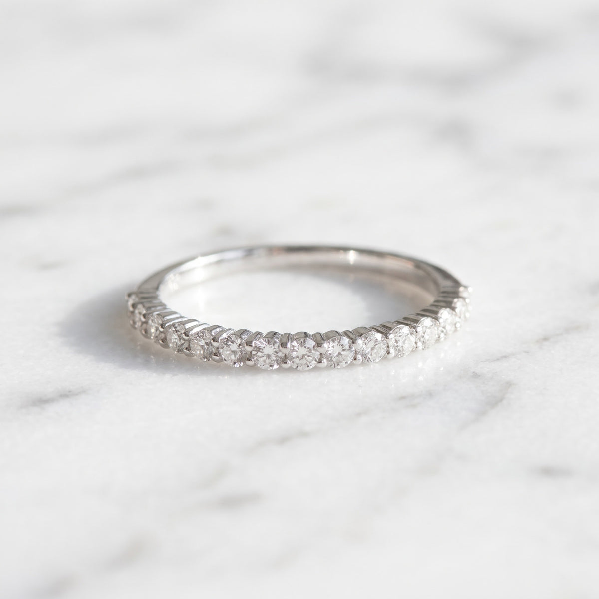 0.34 ct Diamond Half-Eternity Band Ring in 14K White Gold