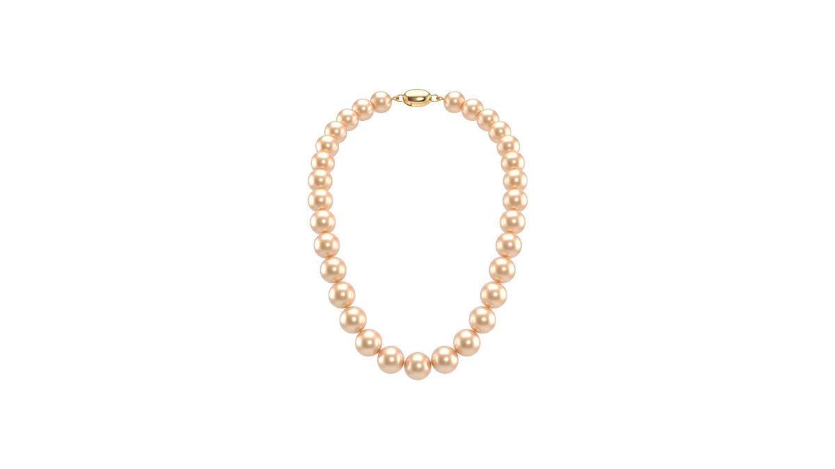 Golden South Sea Pearl Strand Necklace, studio