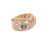 5.19 Carat Sapphire Gemstone Ring in 14k Yellow Gold