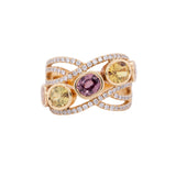 4.25 Carat Sapphire Gemstone Ring in 14k Yellow Gold