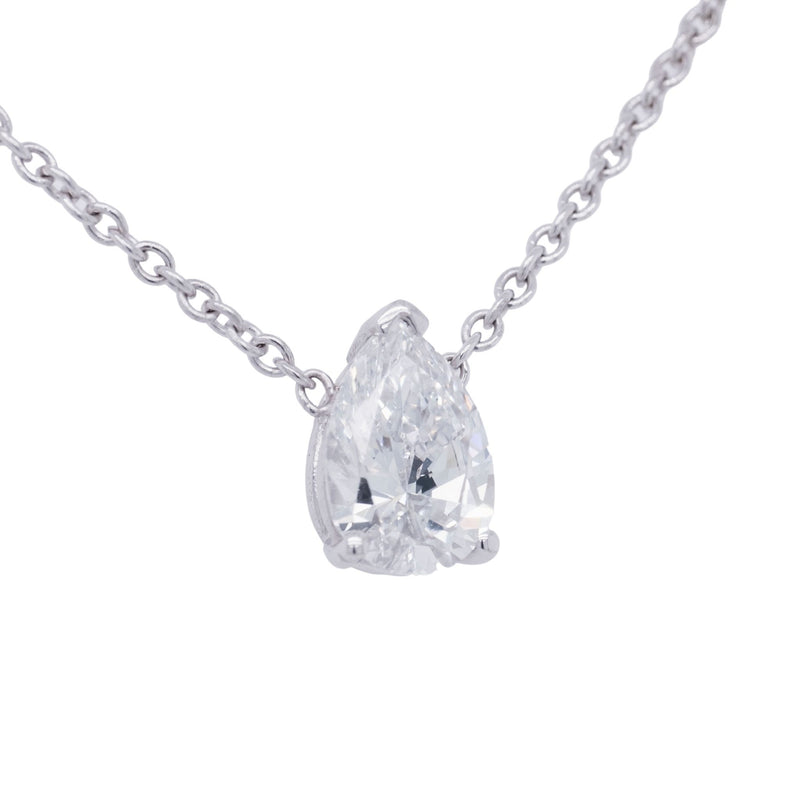 1.06 Carat Pear-Shaped Diamond Pendant in 14k White Gold