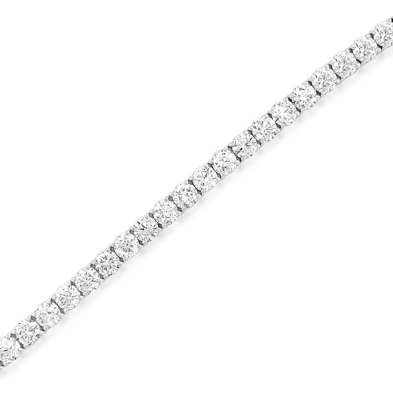 8.24 Carat Diamond Bracelet in 18k White Gold