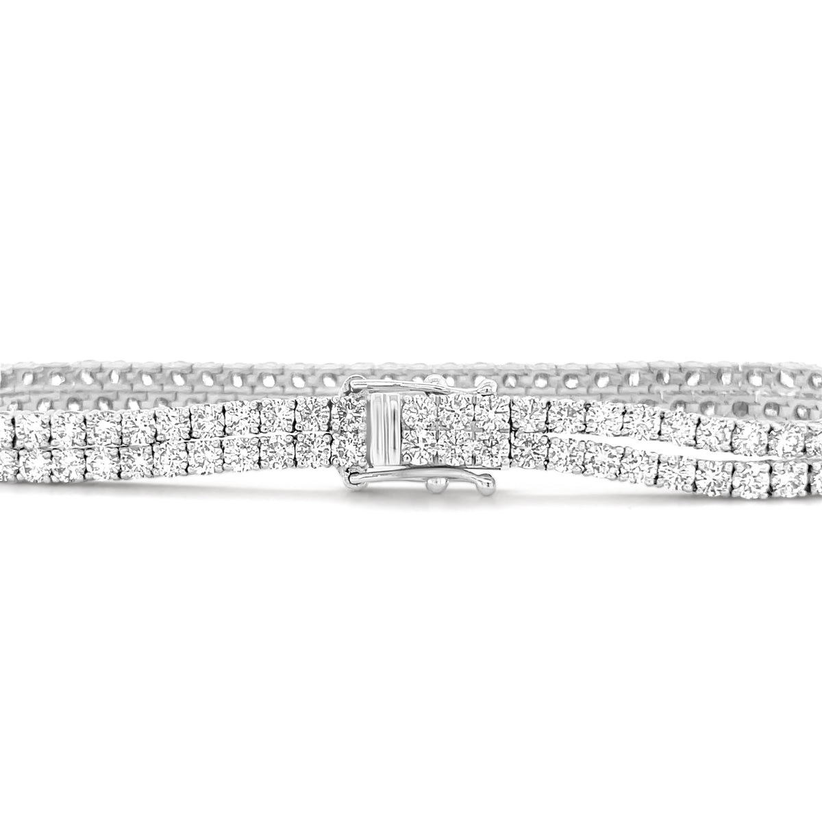 14.77 Carat Diamond Tennis Bracelet in 18k White Gold