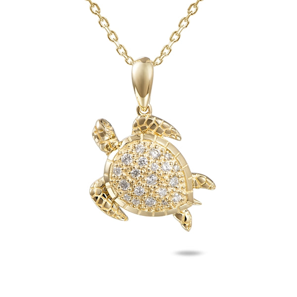 Turtle Pendant in 14k Yellow Gold