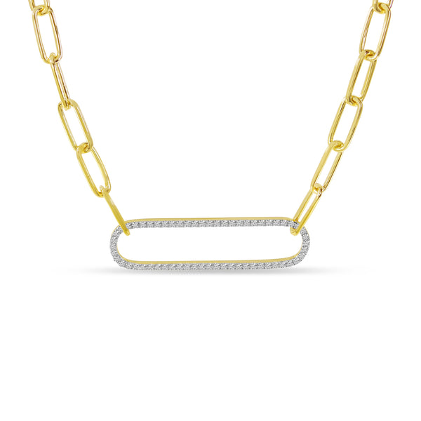 0.29 Carat Diamond Brevani Necklace in 14k Yellow Gold