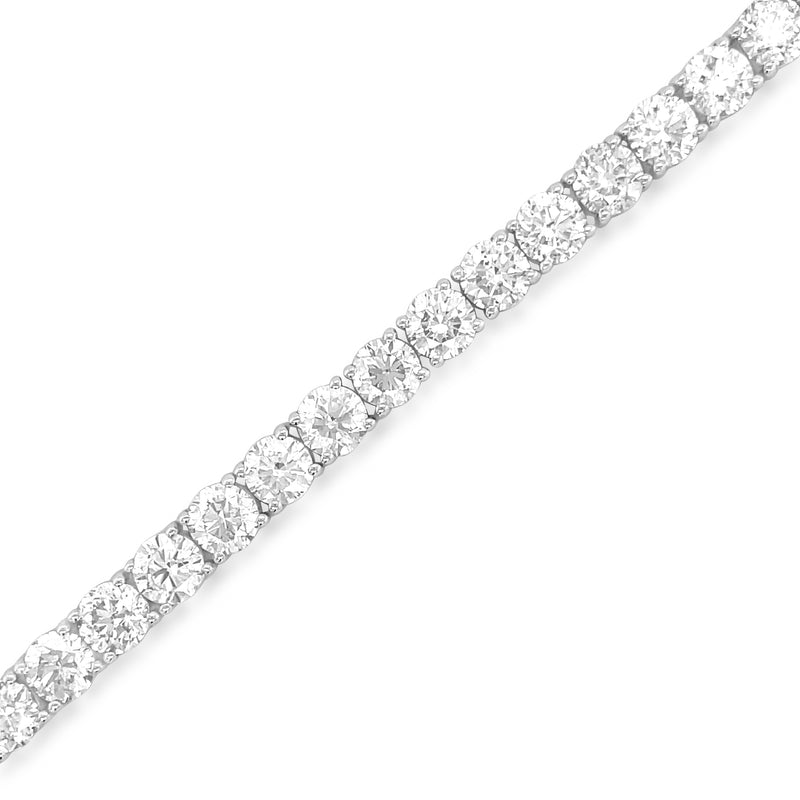 23.08 Carat Diamond Bracelet in 18k White Gold