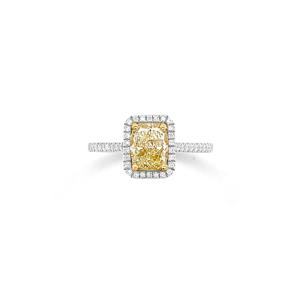 1.02 Carat Diamond Engagement Ring in 14k Two-Tone Gold