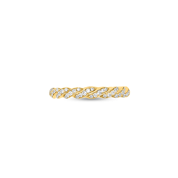 0.32 Carat Diamond Eternity Band in 14k Yellow Gold