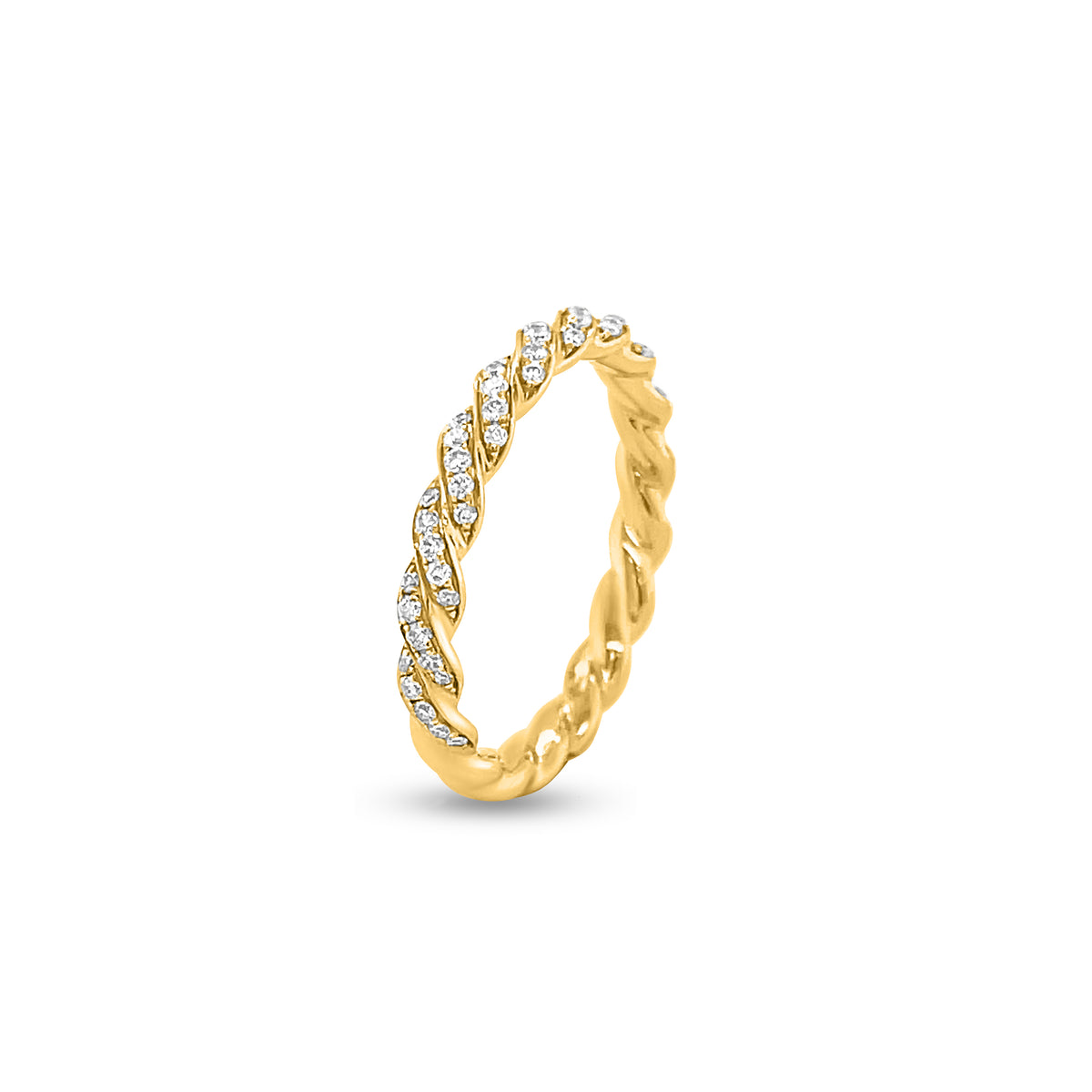 0.32 Carat Diamond Eternity Band in 14k Yellow Gold