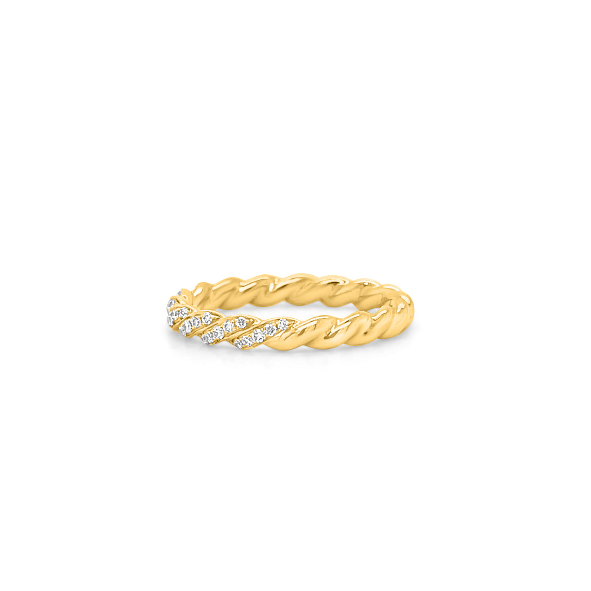 0.32 Carat Diamond Eternity Band in 14k Yellow Gold