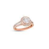 1.01 Carat Diamond Engagement Ring in 14k Rose Gold