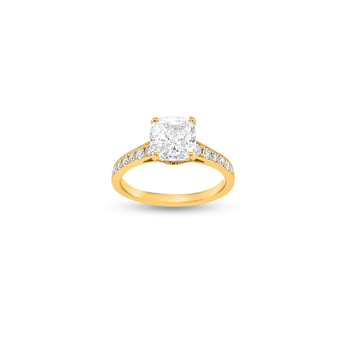 1.52 Carat Diamond Engagement Ring in 14k Yellow Gold