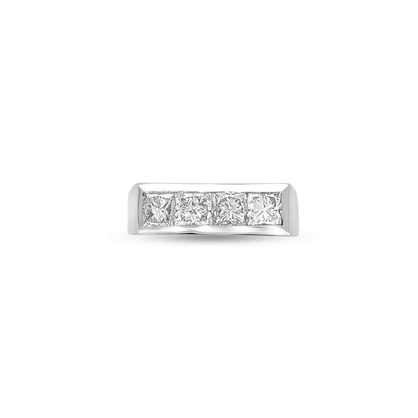 2.75 Carat Diamond Men's Wedding Band in 14k White Gold
