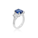 4.83 Carat Sapphire Ring in Platinum