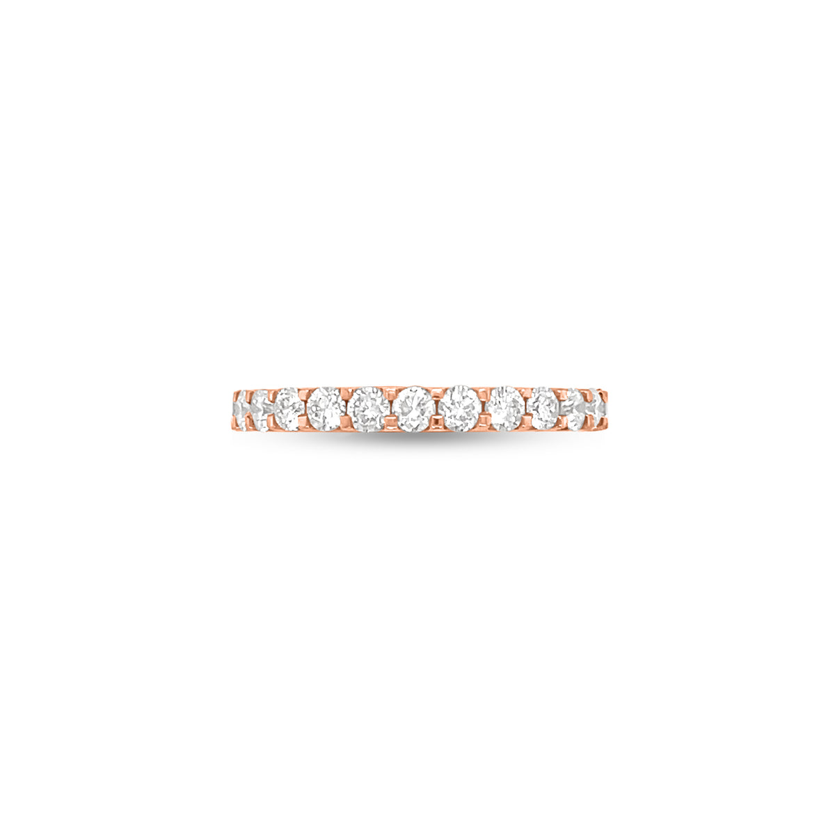1.31 Carat Diamond Band in 14k Rose Gold