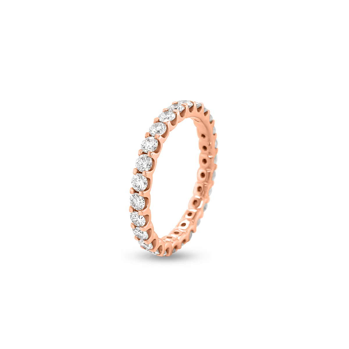 1.31 Carat Diamond Band in 14k Rose Gold