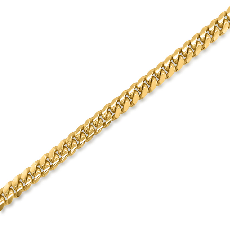 Miami Cuban Bracelet in 14k Yellow Gold