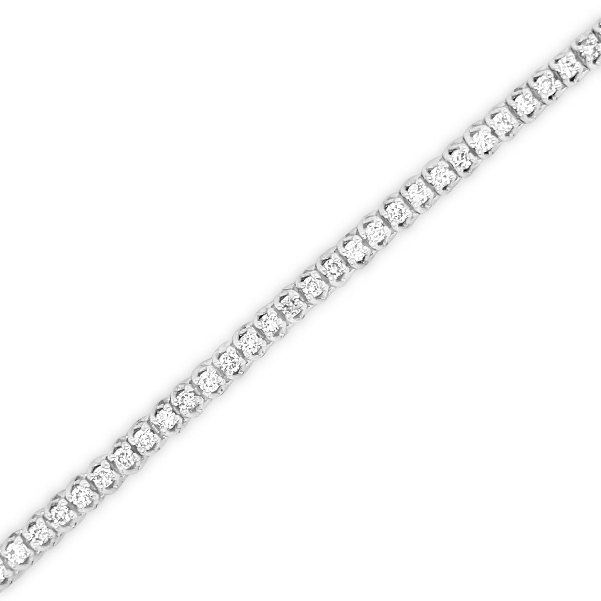 1.80 Carat Diamond Tennis Bracelet in 14k White Gold
