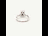 2.15 Carat Diamond Classic Engagement Ring in 14k White Gold