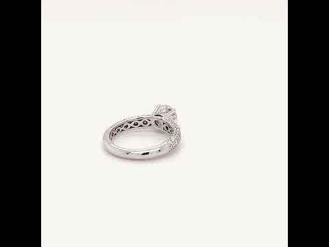 1.33 Carat Diamond Engagement Ring in 14k White Gold