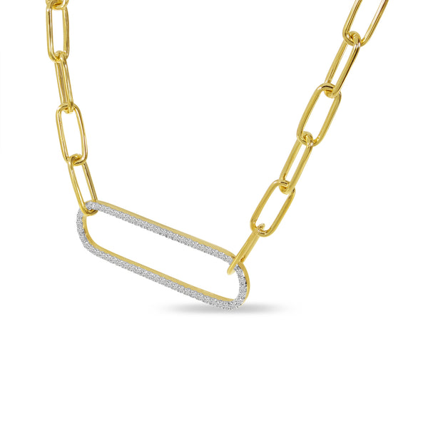 0.29 Carat Diamond Brevani Necklace in 14k Yellow Gold